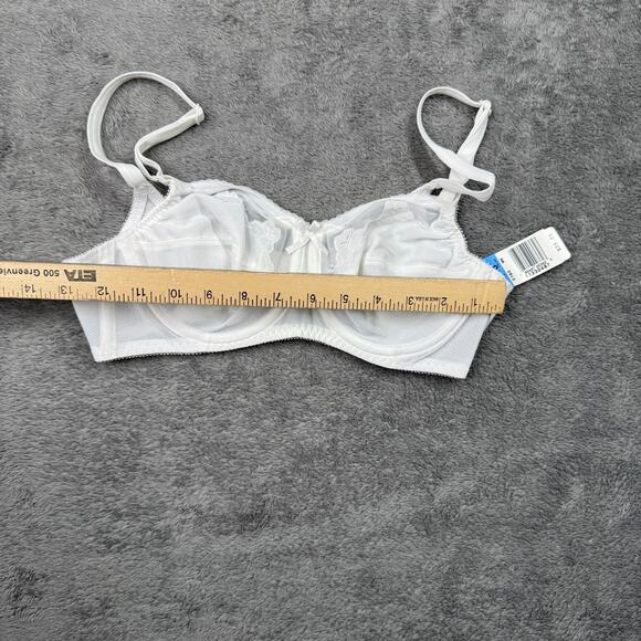 Bali Women's Flower Underwire Bra White NWT 34B Floral Comfortable - Picture 7 of 7